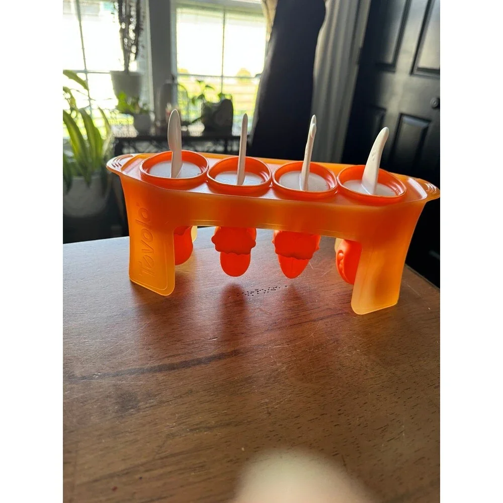 Tovolo Dino Pop Molds, a set of four dinosaur-shaped silicone popsicle maker